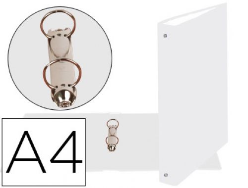 Pasta exacompta de 2 aneis 30mm redondos din a4 cartao forrado branco , Exacompta , 78601 , 3130630543787